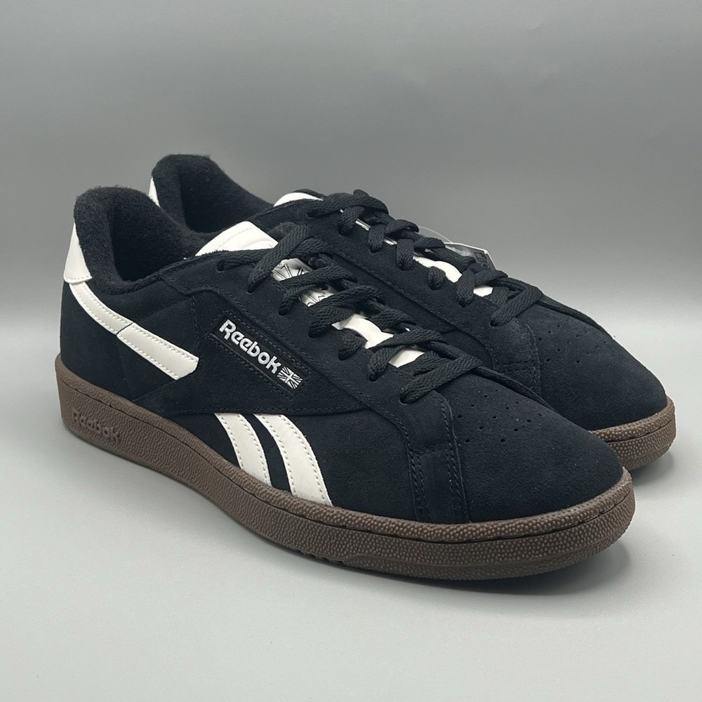 Reebok Club C Grounds UK Black & Brown Retro Shoes - Men's Size 13 NEW